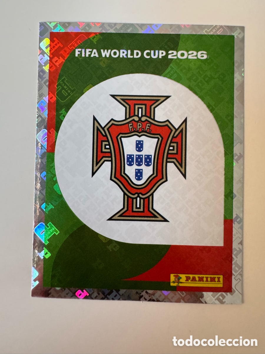 Cromos de f&uacute;tbol: FIFA WORLD CUP 2026 STICKER PANINI &ndash; ESCUDO &ndash; Portugal POR1
