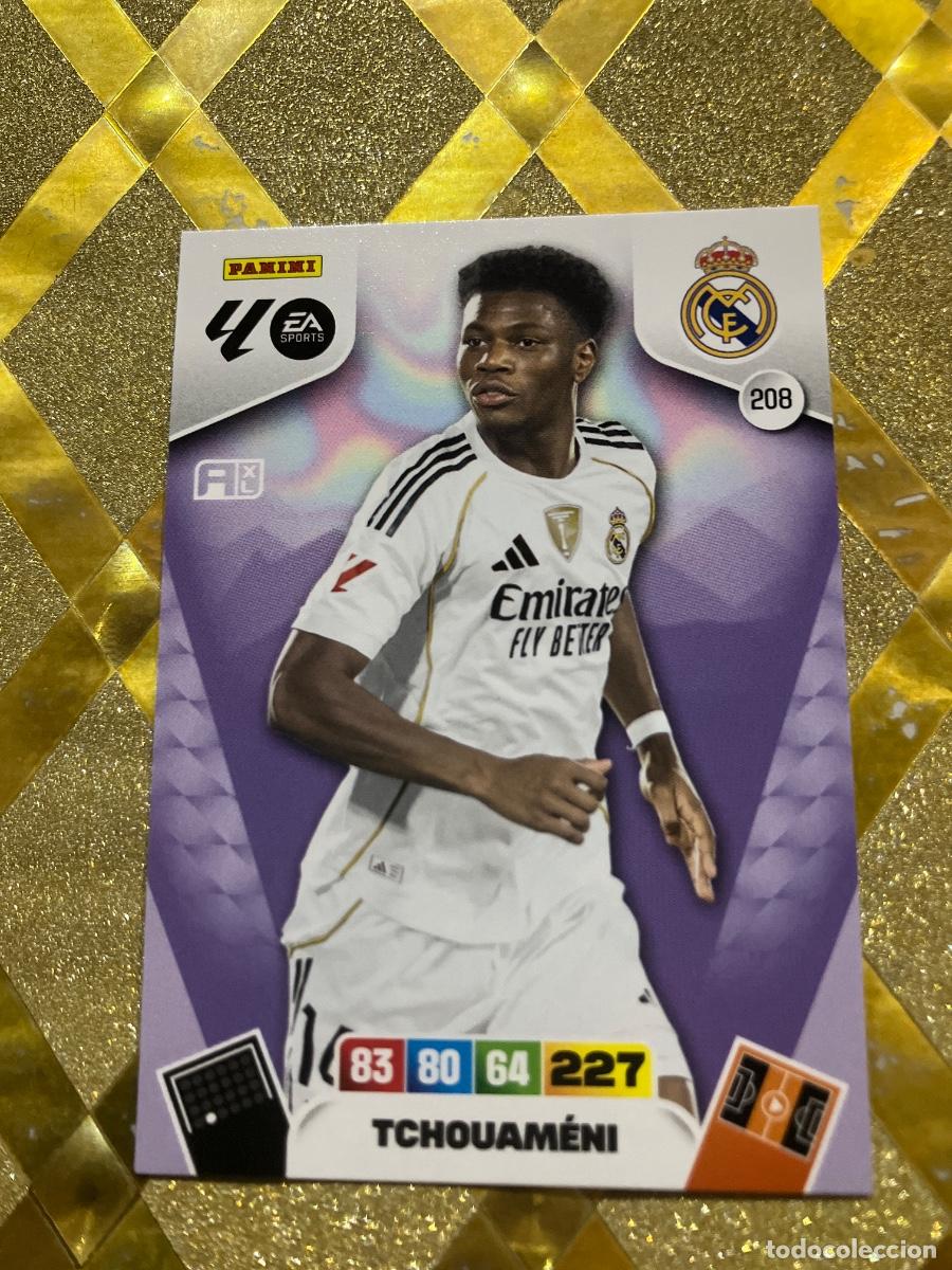 Cromos de f&uacute;tbol: CROMO DE FUTBOL NUMERO 208 TCHOUAMENI REAL MADRID ADRENALYN XL 2025 2026 PANINI !