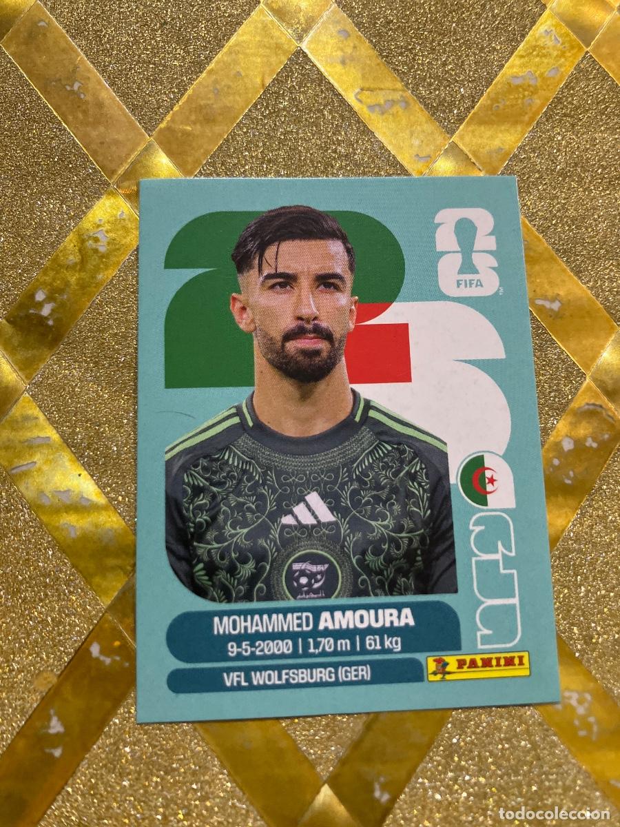 Cromos de f&uacute;tbol: CROMO DE F&Uacute;TBOL NUMERO ALG 20 AMOURA ARGELIA MUNDIAL 2026 MEXICO-EEUU-CANADA PANINI !