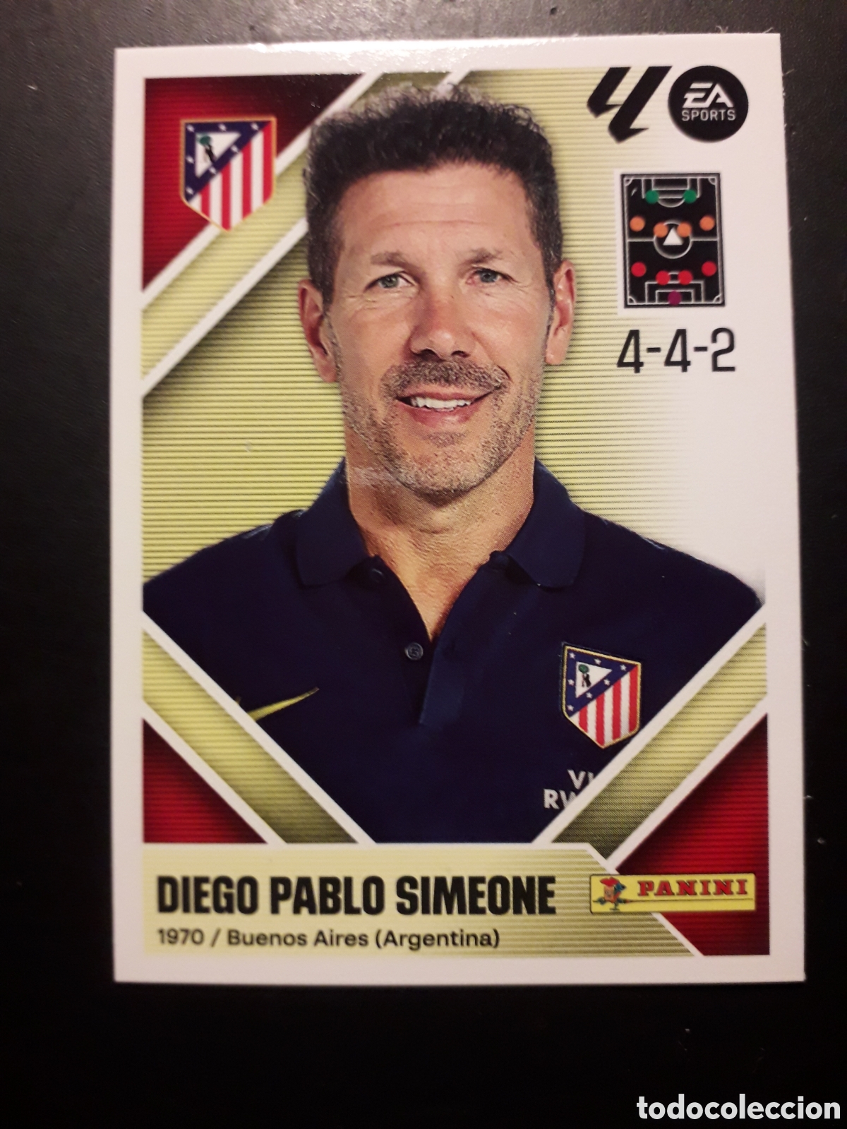 Cromos de f&uacute;tbol: DIEGO PABLO SIMEONE AT MADRID N&deg; 2 ED ESTE 2026 2027 26 27 SIN PEGAR PEDIDO M&Iacute;NIMO 3&euro;