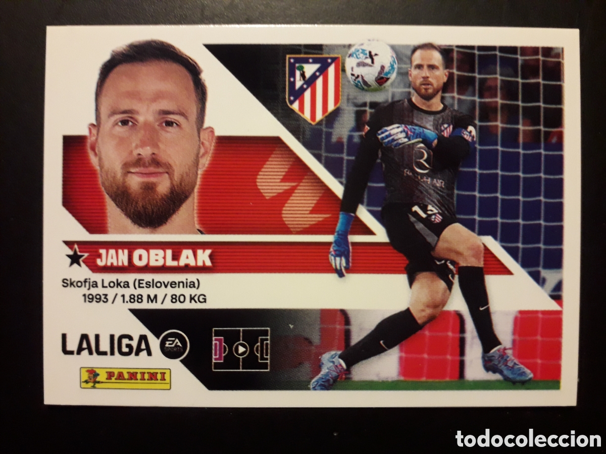Cromos de f&uacute;tbol: OBLAK AT MADRID N&deg; 3 ED ESTE 2026 2027 26 27 SIN PEGAR PEDIDO M&Iacute;NIMO 3&euro;