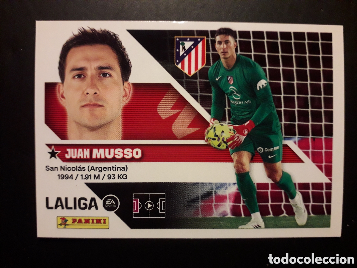 Cromos de f&uacute;tbol: MUSSO AT MADRID N&deg; 4 ED ESTE 2026 2027 26 27 SIN PEGAR PEDIDO M&Iacute;NIMO 3&euro;