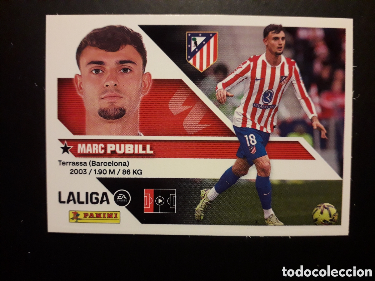 Cromos de f&uacute;tbol: PUBILL AT MADRID N&deg; 7 ED ESTE 2026 2027 26 27 SIN PEGAR PEDIDO M&Iacute;NIMO 3&euro;