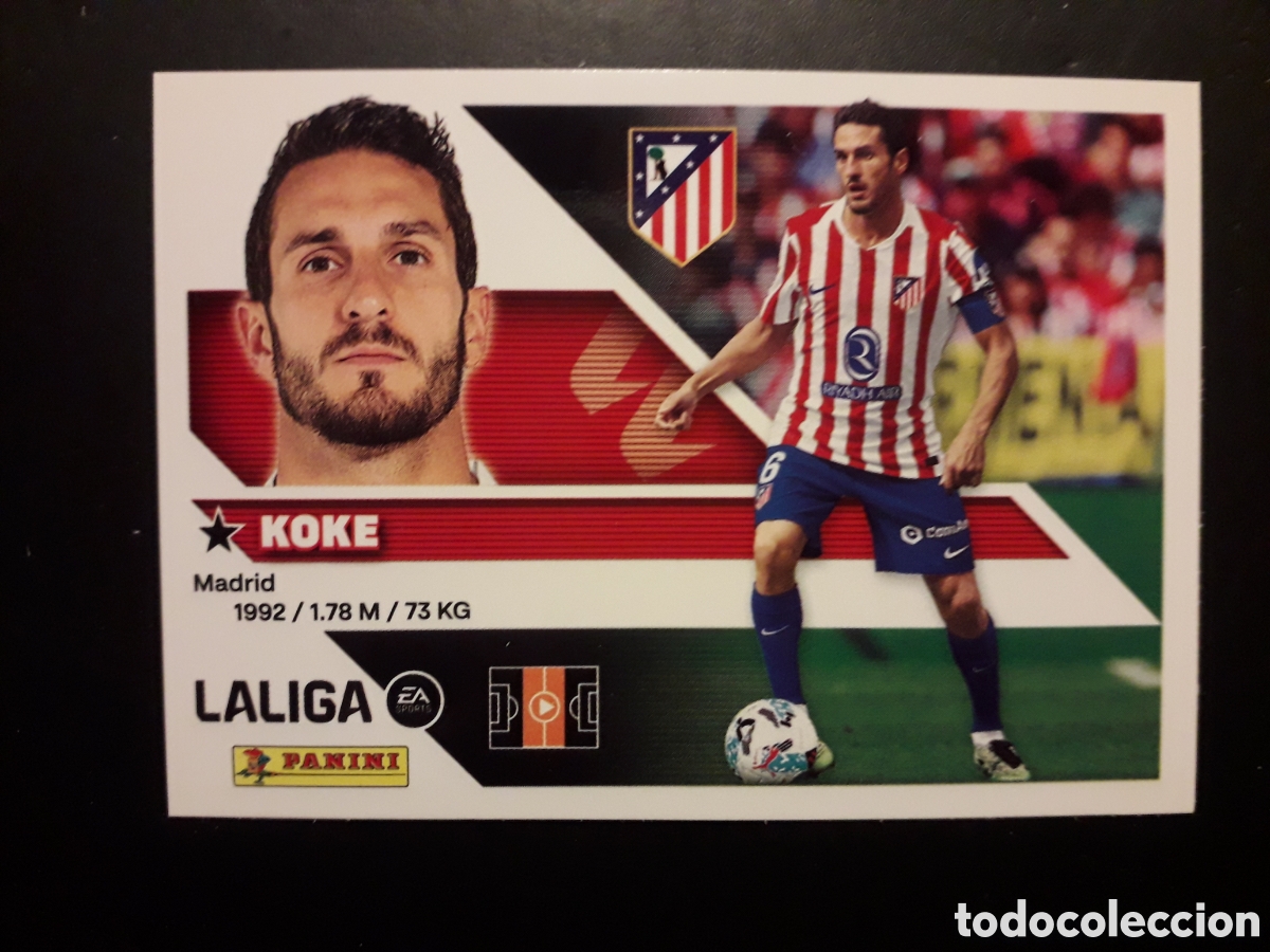 Cromos de f&uacute;tbol: KOKE AT MADRID N&deg; 11 ED ESTE 2026 2027 26 27 SIN PEGAR PEDIDO M&Iacute;NIMO 3&euro;