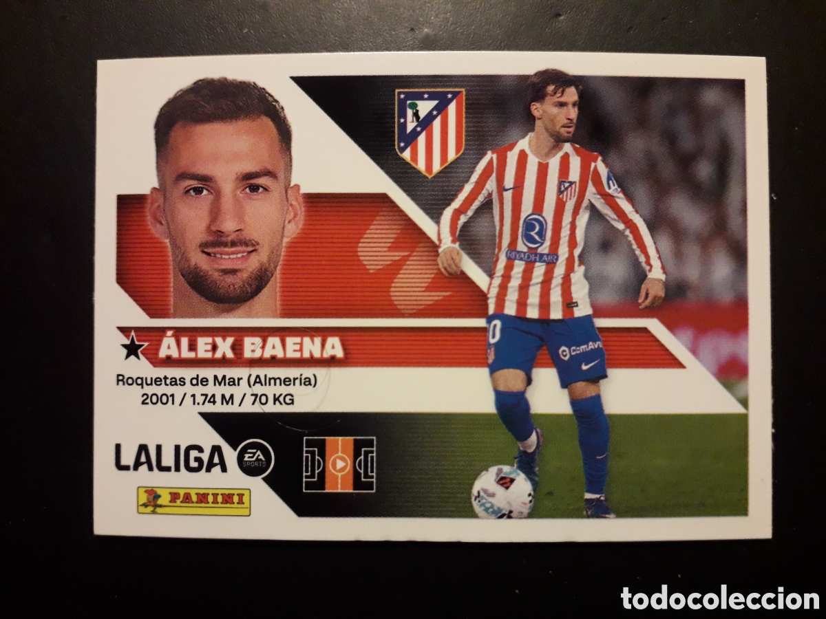 Cromos de f&uacute;tbol: &Aacute;LEX BAENA AT MADRID N&deg; 15 ED ESTE 2026 2027 26 27 SIN PEGAR PEDIDO M&Iacute;NIMO 3&euro;