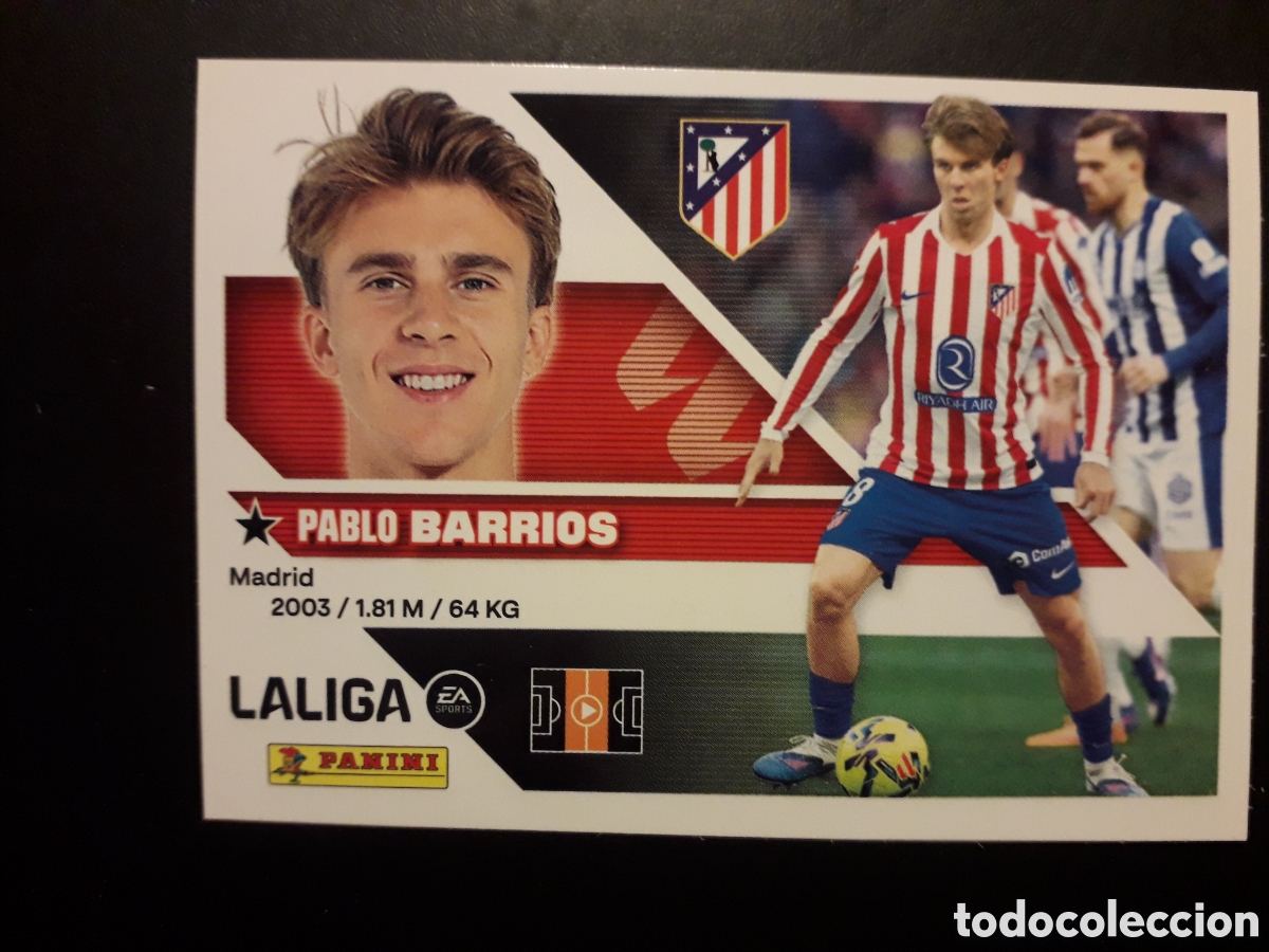 Cromos de f&uacute;tbol: BARRIOS AT MADRID N&deg; 12 ED ESTE 2026 2027 26 27 SIN PEGAR PEDIDO M&Iacute;NIMO 3&euro;