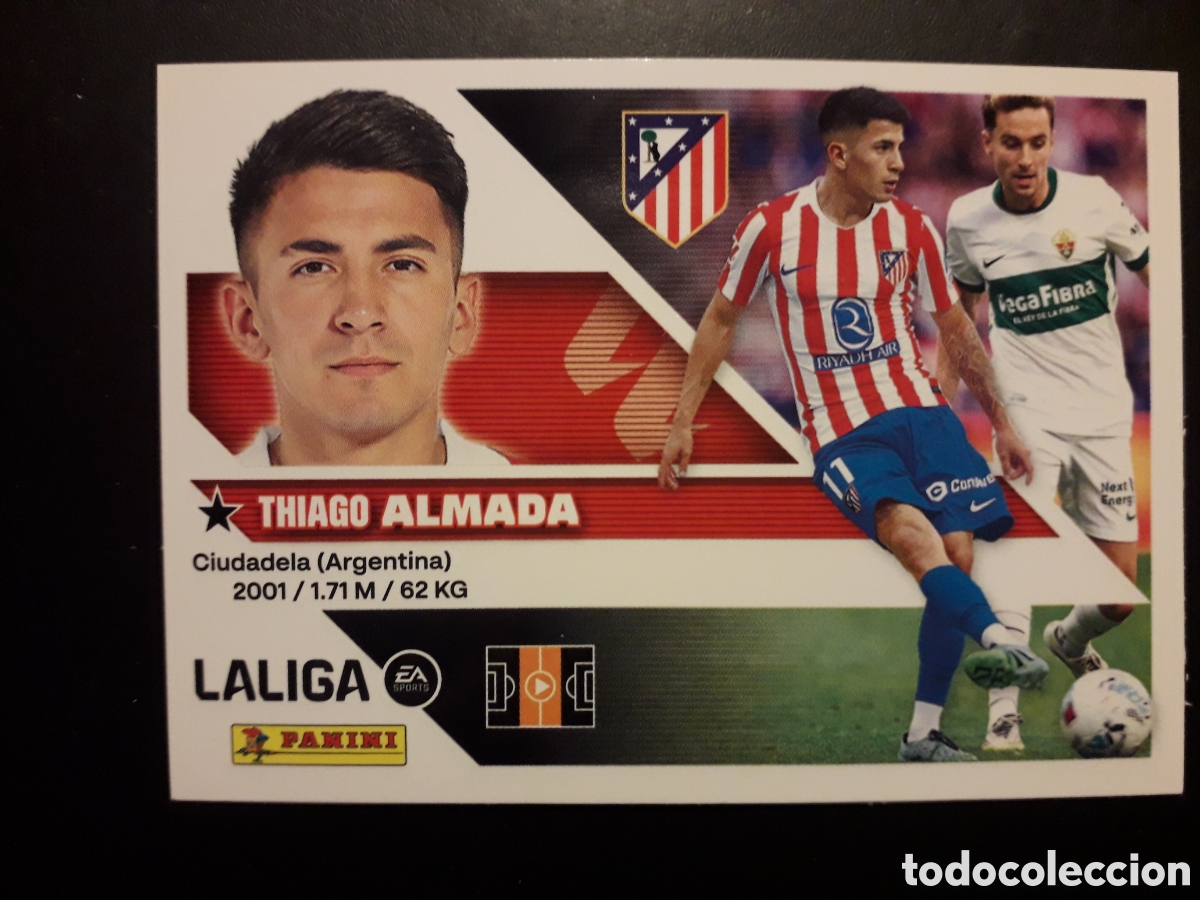 Cromos de f&uacute;tbol: ALMADA AT MADRID N&deg; 16 ED ESTE 2026 2027 26 27 SIN PEGAR PEDIDO M&Iacute;NIMO 3&euro;