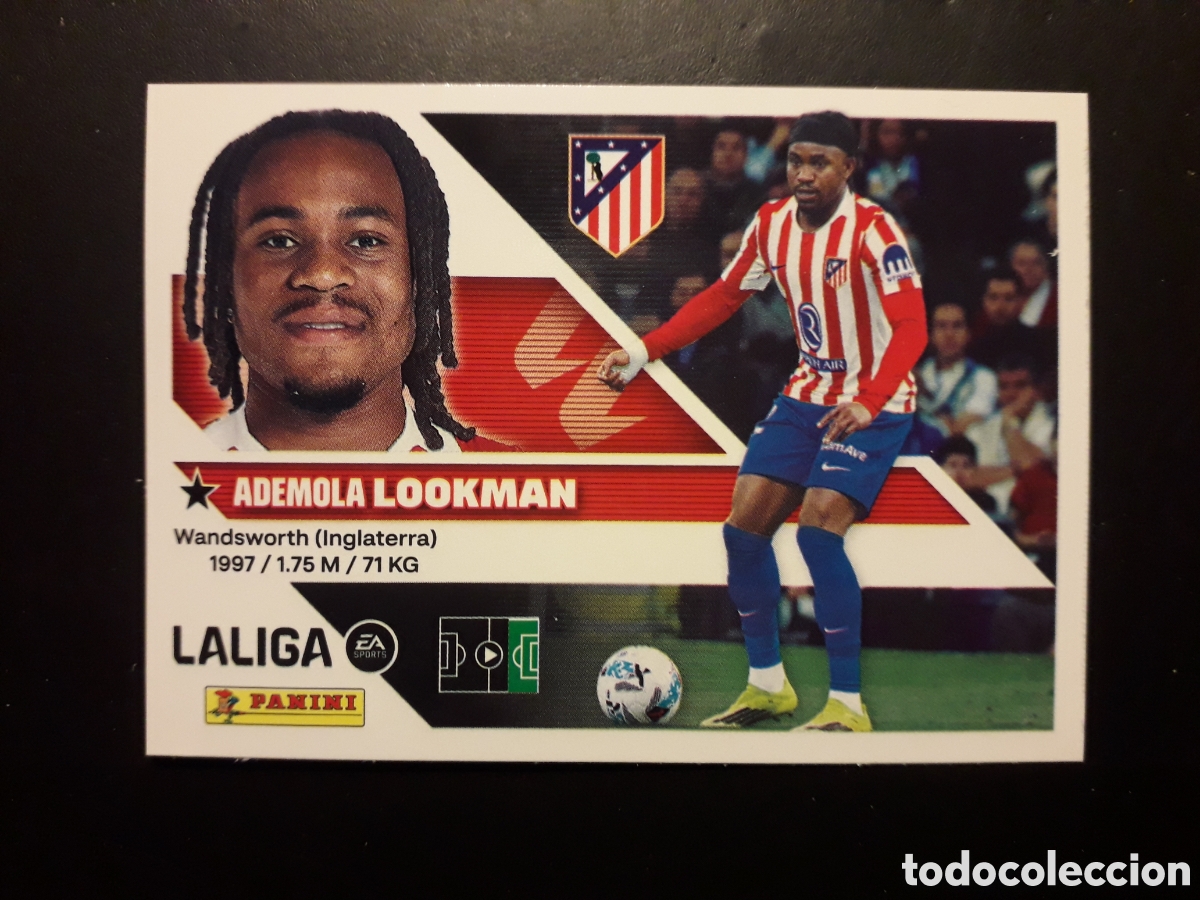 Cromos de f&uacute;tbol: LOOKMAN AT MADRID N&deg; 18 ED ESTE 2026 2027 26 27 SIN PEGAR PEDIDO M&Iacute;NIMO 3&euro;