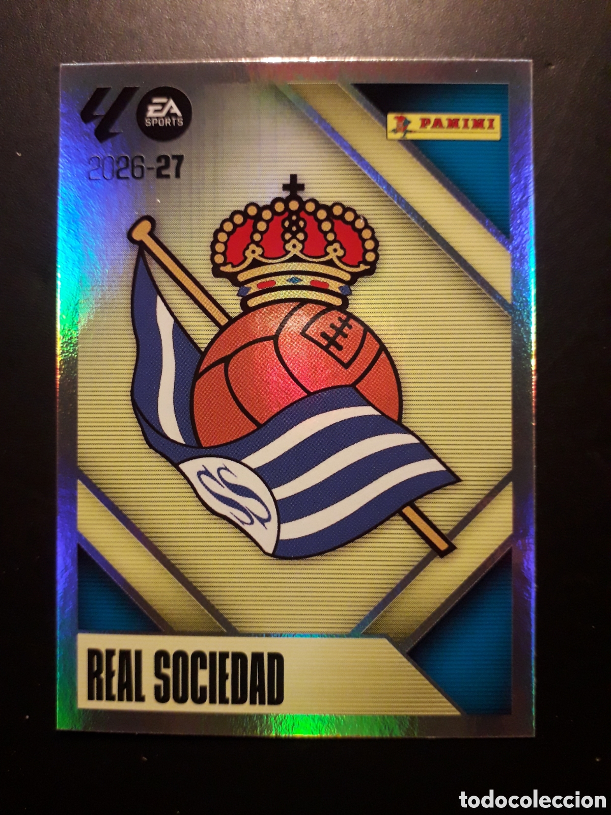 Cromos de f&uacute;tbol: REAL SOCIEDAD N&deg; 1 ED ESTE 2026 2027 26 27 SIN PEGAR PEDIDO M&Iacute;NIMO 3&euro;