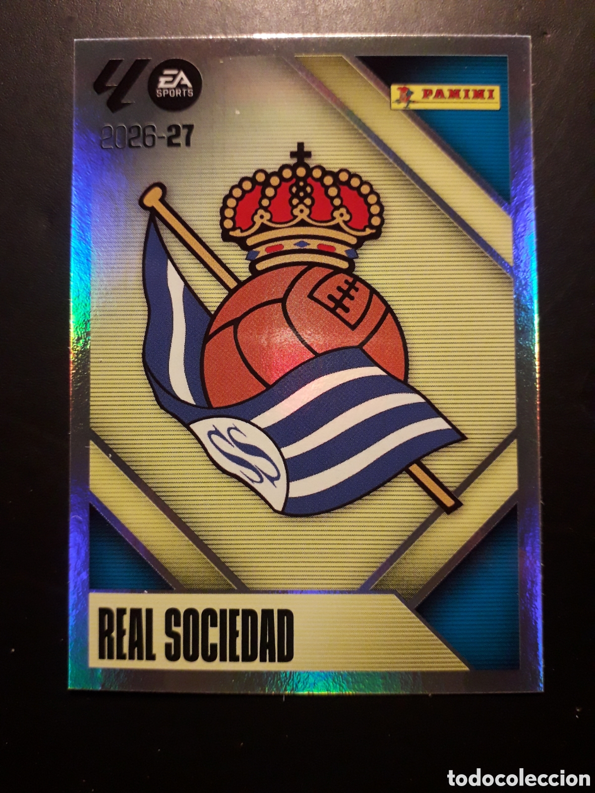 Cromos de f&uacute;tbol: REAL SOCIEDAD N&deg; 1 ED ESTE 2026 2027 26 27 SIN PEGAR PEDIDO M&Iacute;NIMO 3&euro;