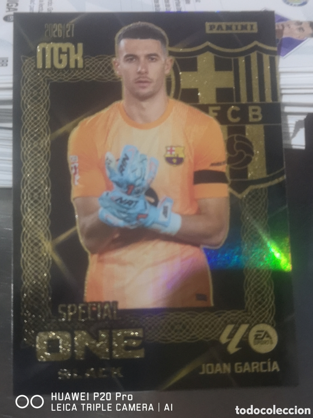 Cromos de f&uacute;tbol: JOAN GARCIA SPECIAL ONE BLACK MEGACRACKS 2026 2027 26 27 BARCELONA