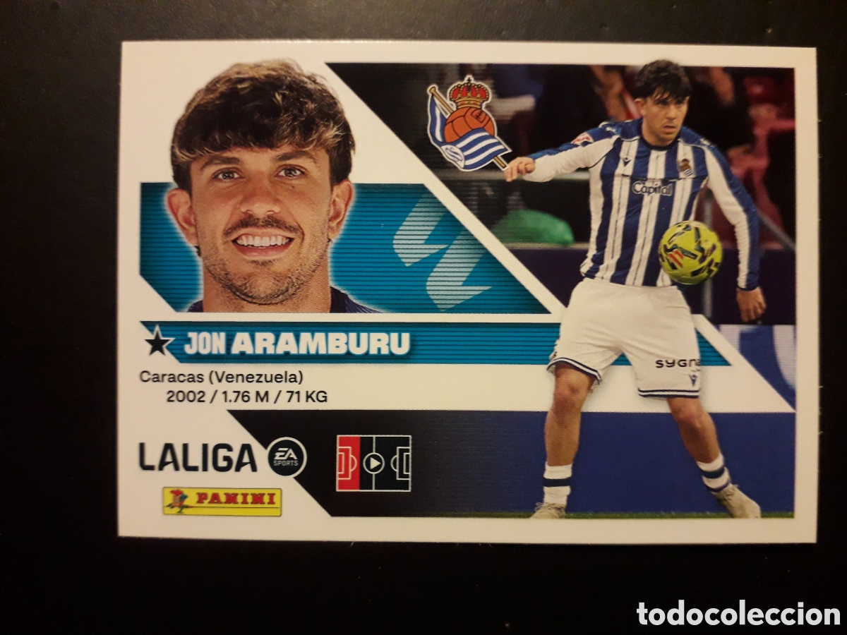 Cromos de f&uacute;tbol: ARAMBURU N&deg; 5 ED ESTE 2026 2027 26 27 SIN PEGAR PEDIDO M&Iacute;NIMO 3&euro;