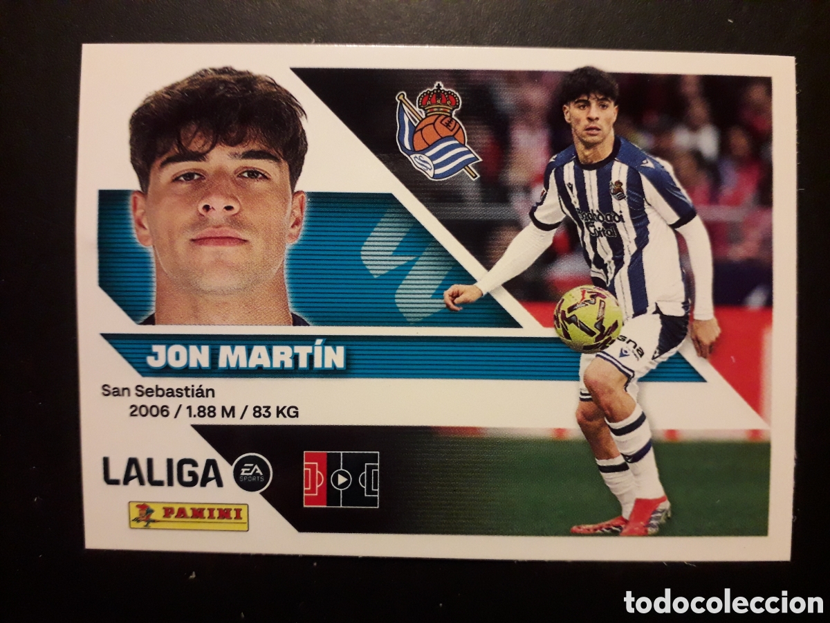 Cromos de f&uacute;tbol: JON MART&Iacute;N N&deg; 7 ED ESTE 2026 2027 26 27 SIN PEGAR PEDIDO M&Iacute;NIMO 3&euro;
