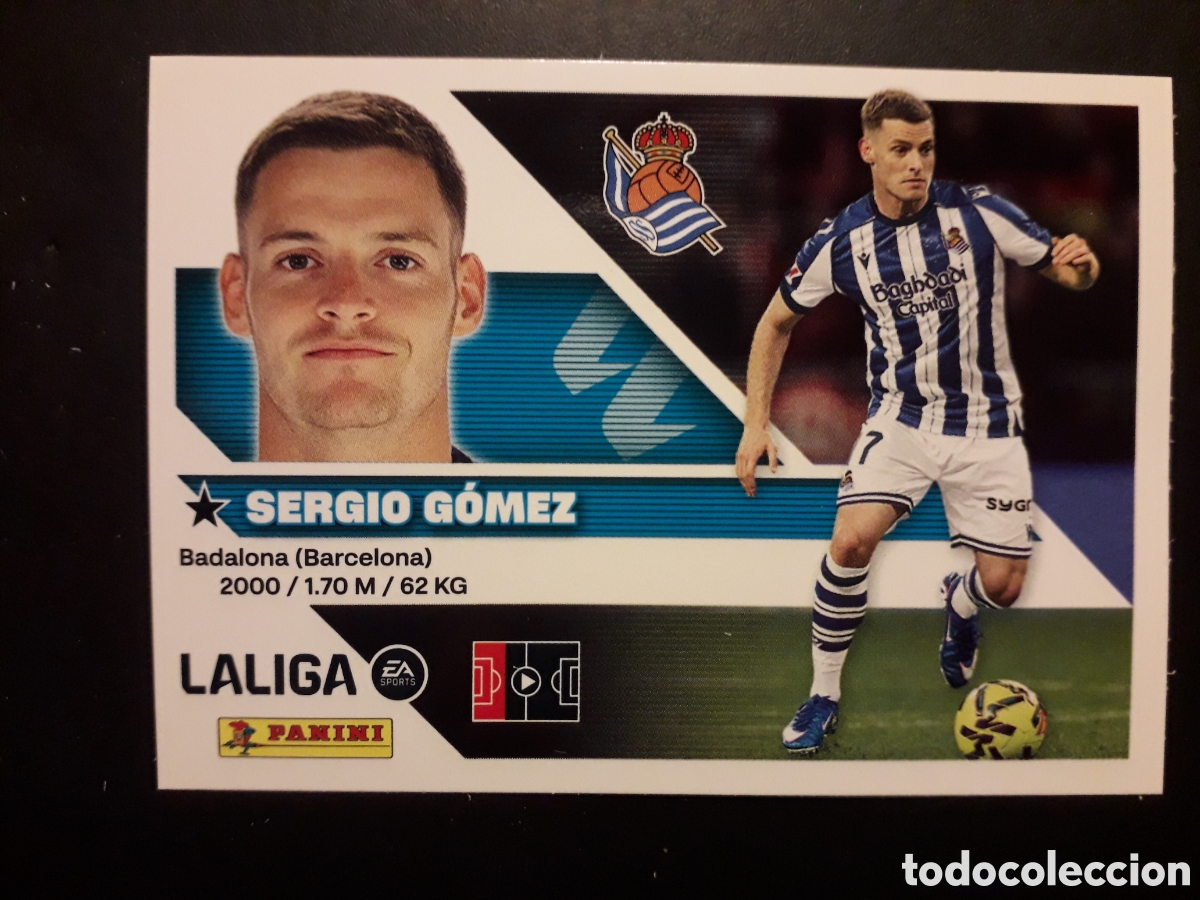 Cromos de f&uacute;tbol: SERGIO G&Oacute;MEZ N&deg; 8 ED ESTE 2026 2027 26 27 SIN PEGAR PEDIDO M&Iacute;NIMO 3&euro;