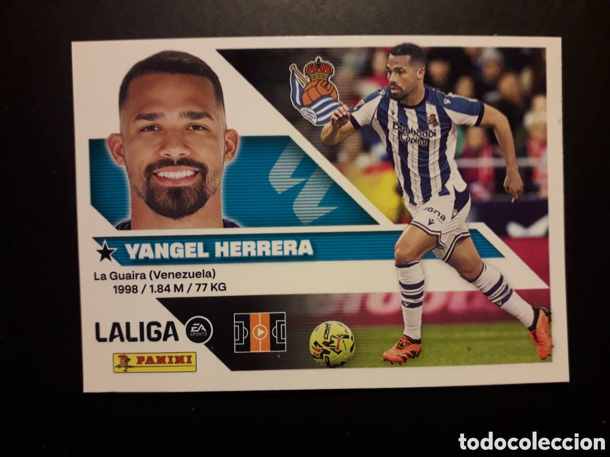 Cromos de f&uacute;tbol: YANGEL HERRERA N&deg; 13A ED ESTE 2026 2027 26 27 SIN PEGAR PEDIDO M&Iacute;NIMO 3&euro;