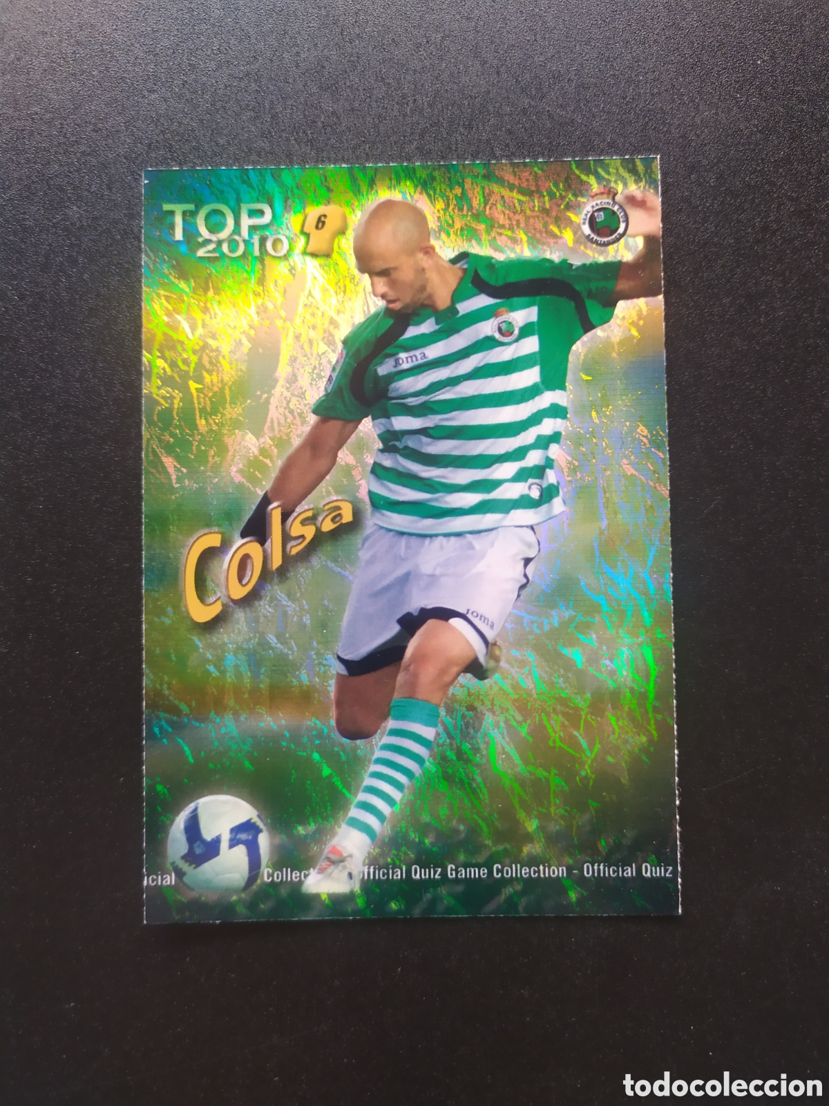 Cromos de f&uacute;tbol: Mundicromo fichas Liga 2009 2010 09 10 Colsa top brillo jaspeado n&deg; 589 Racing Santander
