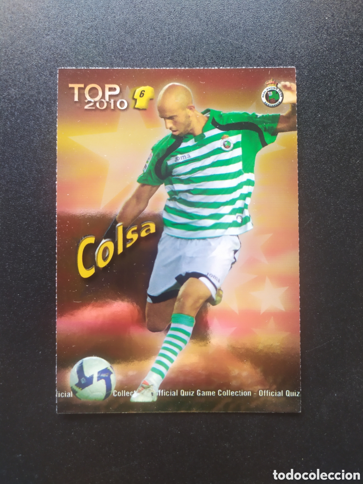Cromos de f&uacute;tbol: Mundicromo fichas Liga 2009 2010 09 10 Colsa top brillo rojo n&deg; 589 Racing Santander