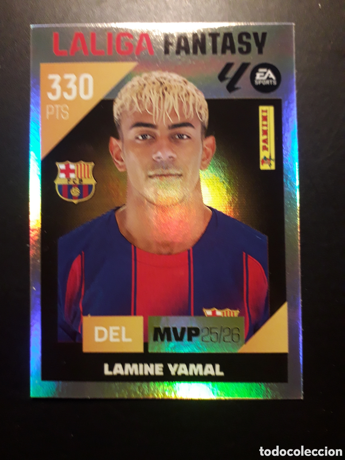 Cromos de f&uacute;tbol: LAMINE YAMAL FC BARCELONA LALIGA FANTASY N&deg; 5 ED ESTE 2026 2027 26 27 SIN PEGAR PEDIDO M&Iacute;NIMO 3&euro;