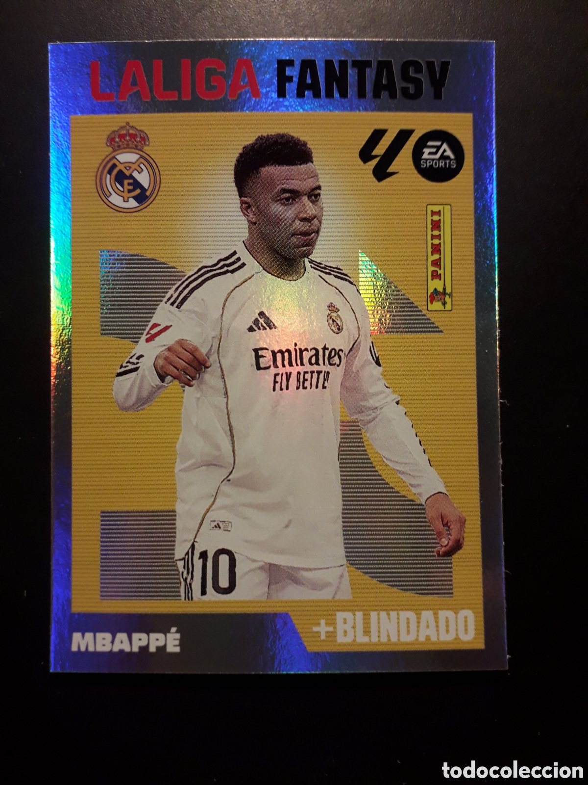 Cromos de f&uacute;tbol: MBAPP&Eacute; REAL MADRID LALIGA FANTASY N&deg; 9 ED ESTE 2026 2027 26 27 SIN PEGAR PEDIDO M&Iacute;NIMO 3&euro;