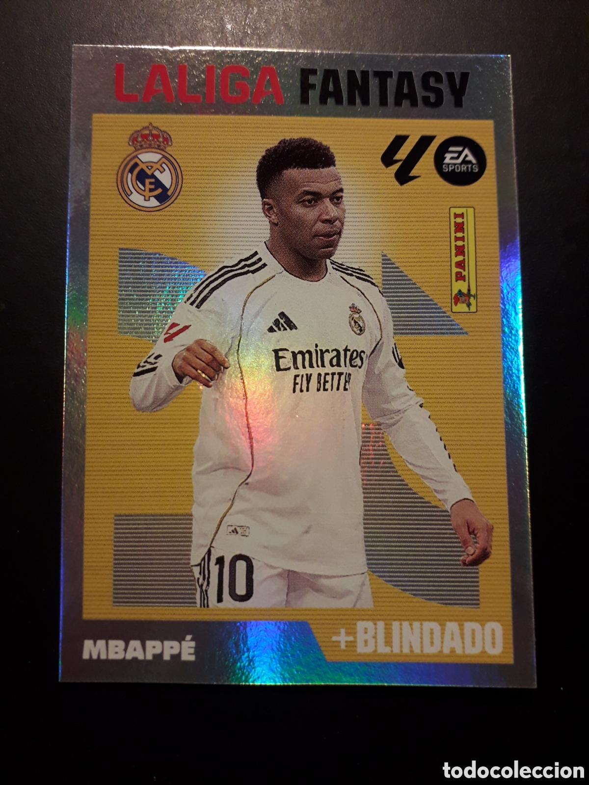 Cromos de f&uacute;tbol: MBAPP&Eacute; REAL MADRID LALIGA FANTASY N&deg; 9 ED ESTE 2026 2027 26 27 SIN PEGAR PEDIDO M&Iacute;NIMO 3&euro;
