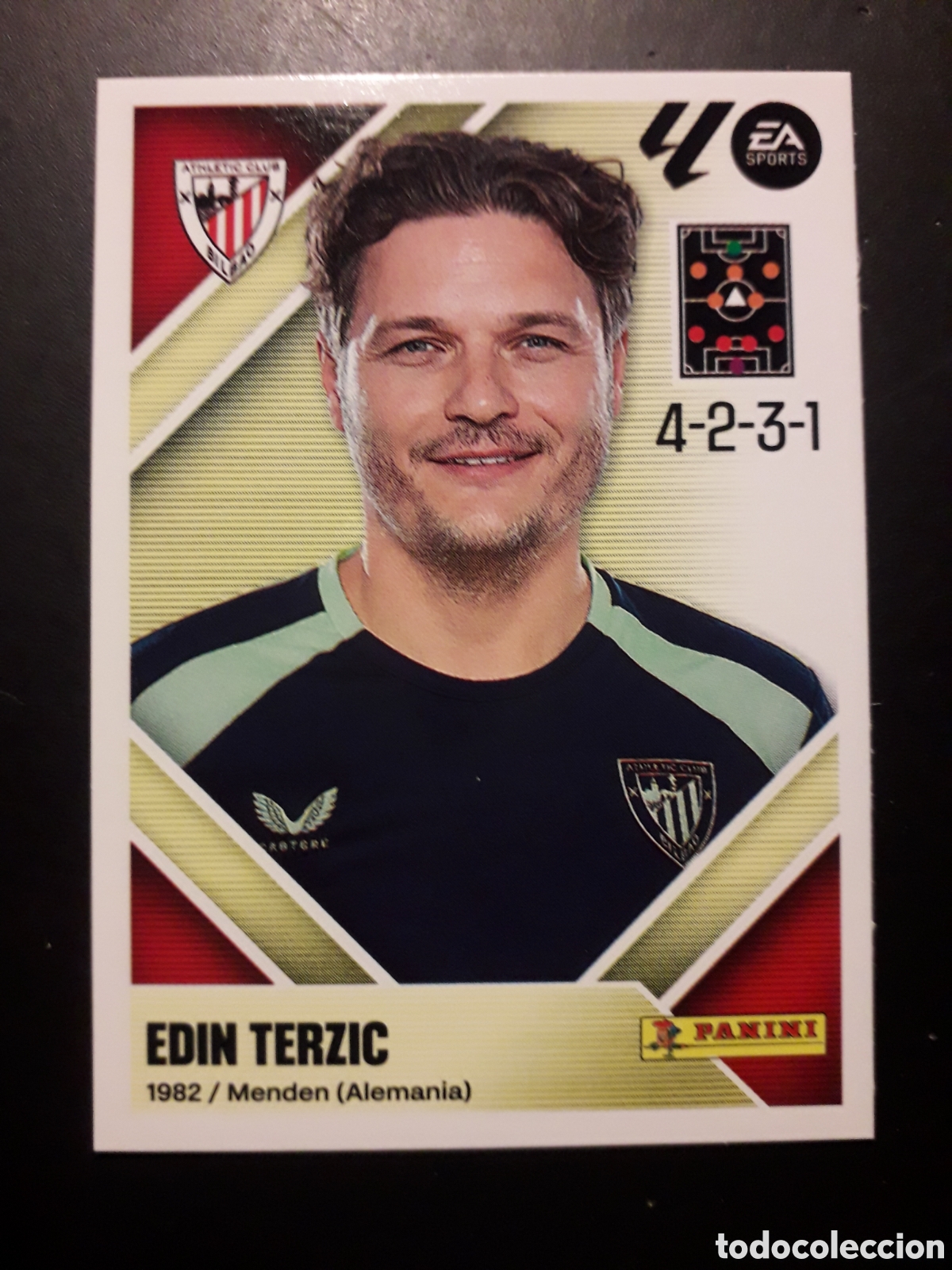 Cromos de f&uacute;tbol: EDIN TERZIC ATHLETIC DE BILBAO N&deg; 2 ED ESTE 2026 2027 26 27 SIN PEGAR PEDIDO M&Iacute;NIMO 3&euro;.