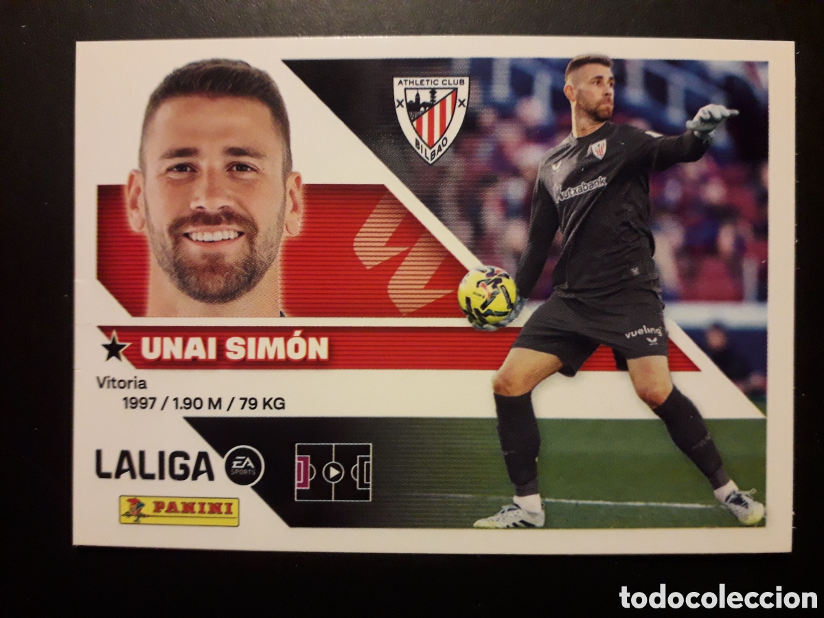 Cromos de f&uacute;tbol: UNAI SIM&Oacute;N ATHLETIC DE BILBAO N&deg; 3 ED ESTE 2026 2027 26 27 SIN PEGAR PEDIDO M&Iacute;NIMO 3&euro;