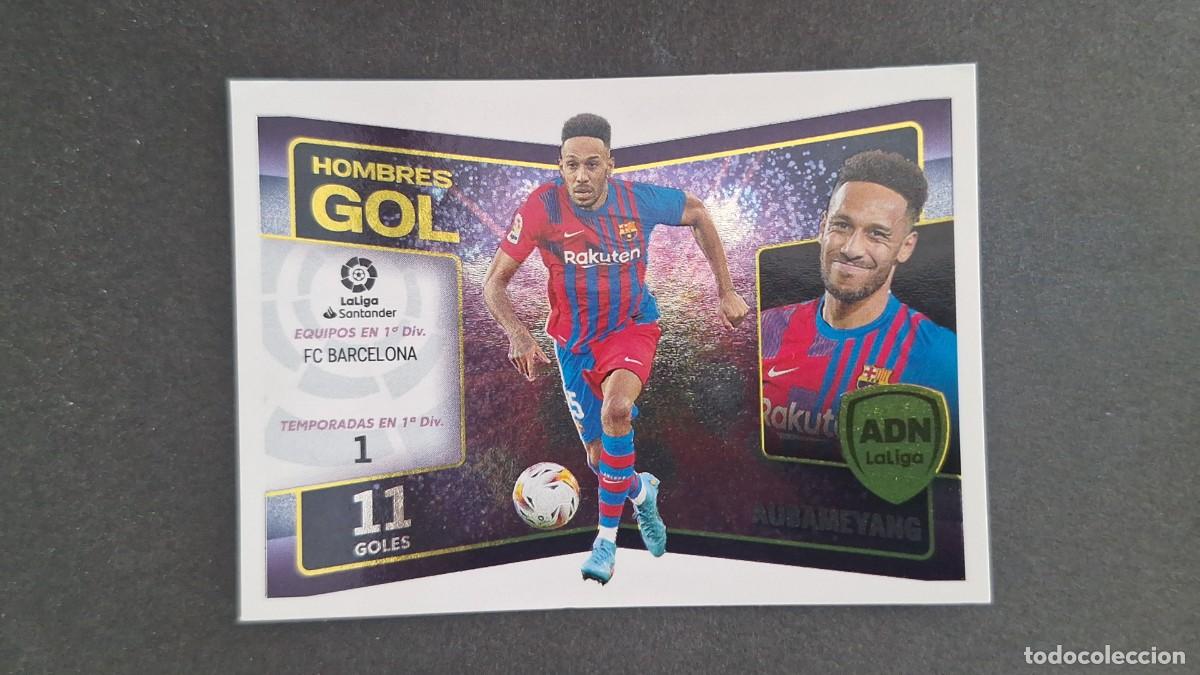 Cromos de f&uacute;tbol: L1 AUBAMEYANG F. C. BARCELONA ADN HOMBRES GOL LIGA ESTE 2022 2023 22 23 NUNCA PEGADO SIN PEGAR