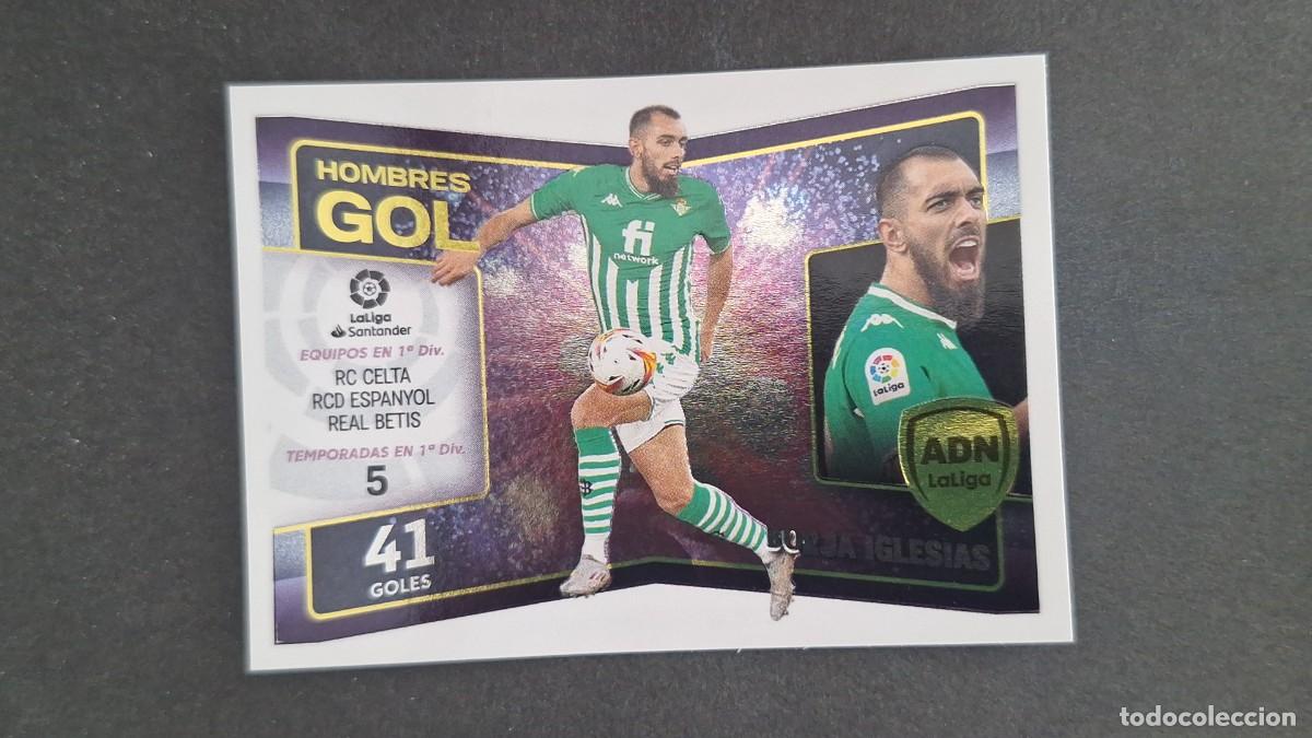 Cromos de f&uacute;tbol: L1 BORJA IGLESIAS REAL BETIS ADN HOMBRES GOL LIGA ESTE 2022 2023 22 23 NUNCA PEGADO SIN PEGAR