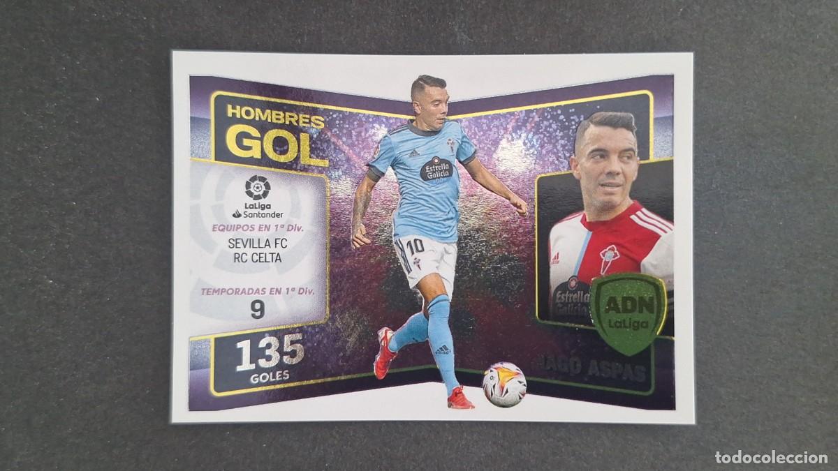 Cromos de f&uacute;tbol: L1 IAGO ASPAS CELTA DE VIGO ADN HOMBRES GOL LIGA ESTE 2022 2023 22 23 NUNCA PEGADO SIN PEGAR
