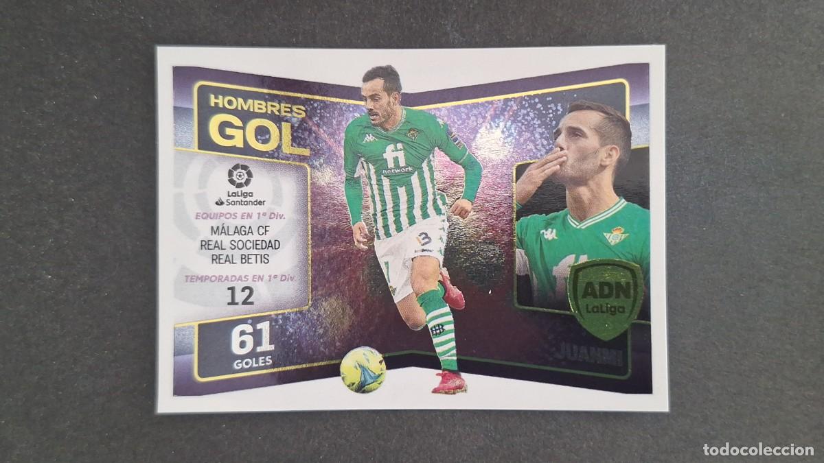 Cromos de f&uacute;tbol: L1 JUANMI REAL BETIS ADN HOMBRES GOL LIGA ESTE 2022 2023 22 23 NUNCA PEGADO SIN PEGAR