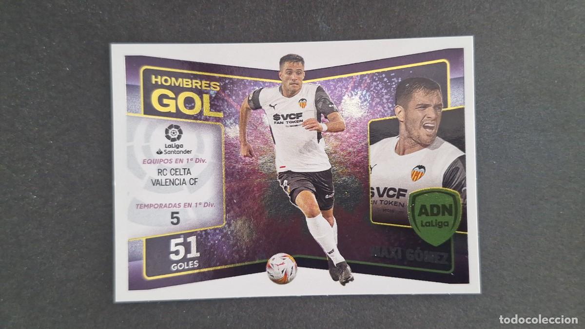 Cromos de f&uacute;tbol: L1 MAXI GOMEZ VALENCIA C. F. ADN HOMBRES GOL LIGA ESTE 2022 2023 22 23 NUNCA PEGADO SIN PEGAR