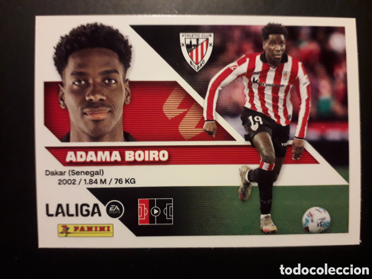 Cromos de f&uacute;tbol: ADAMA BOIRO ATHLETIC DE BILBAO N&deg; 9B ED ESTE 2026 2027 26 27 SIN PEGAR PEDIDO M&Iacute;NIMO 3&euro;