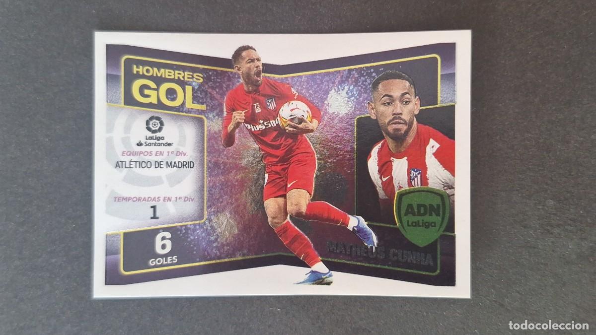 Cromos de f&uacute;tbol: L1 MATHEUS CUNHA ATLETICO DE MADRID ADN HOMBRES GOL LIGA ESTE 2022 2023 22 23 NUNCA PEGADO SIN PEGAR
