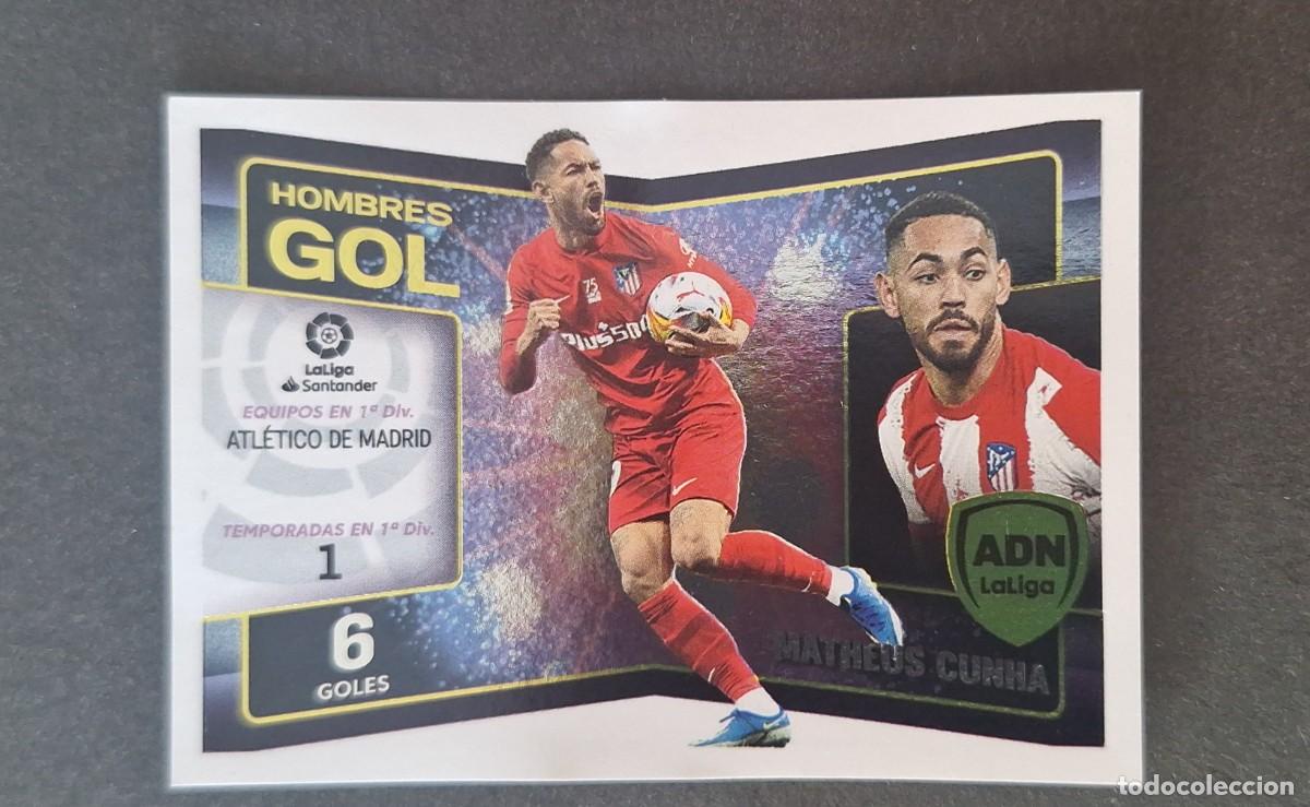 Cromos de f&uacute;tbol: L1 MATHEUS CUNHA ATLETICO DE MADRID ADN HOMBRES GOL LIGA ESTE 2022 2023 22 23 NUNCA PEGADO SIN PEGAR