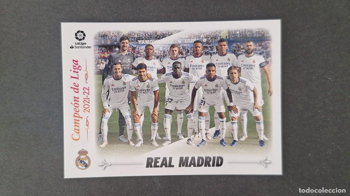 Cromos de f&uacute;tbol: L1 EQUIPO REAL MADRID CUADRO DE HONOR LIGA ESTE 2022 2023 22 23 NUNCA PEGADO SIN PEGAR