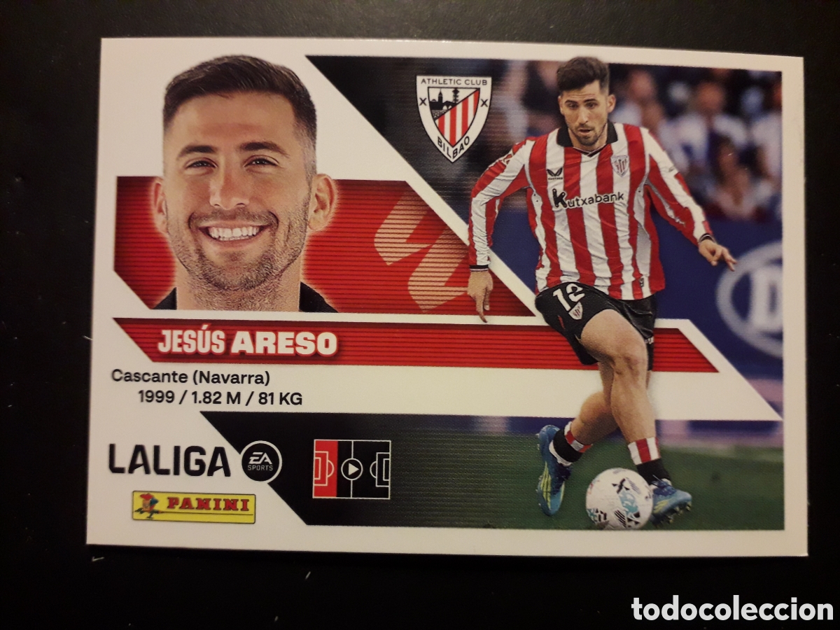 Cromos de f&uacute;tbol: ARESO ATHLETIC DE BILBAO N&deg; 5 ED ESTE 2026 2027 26 27 SIN PEGAR PEDIDO M&Iacute;NIMO 3&euro;