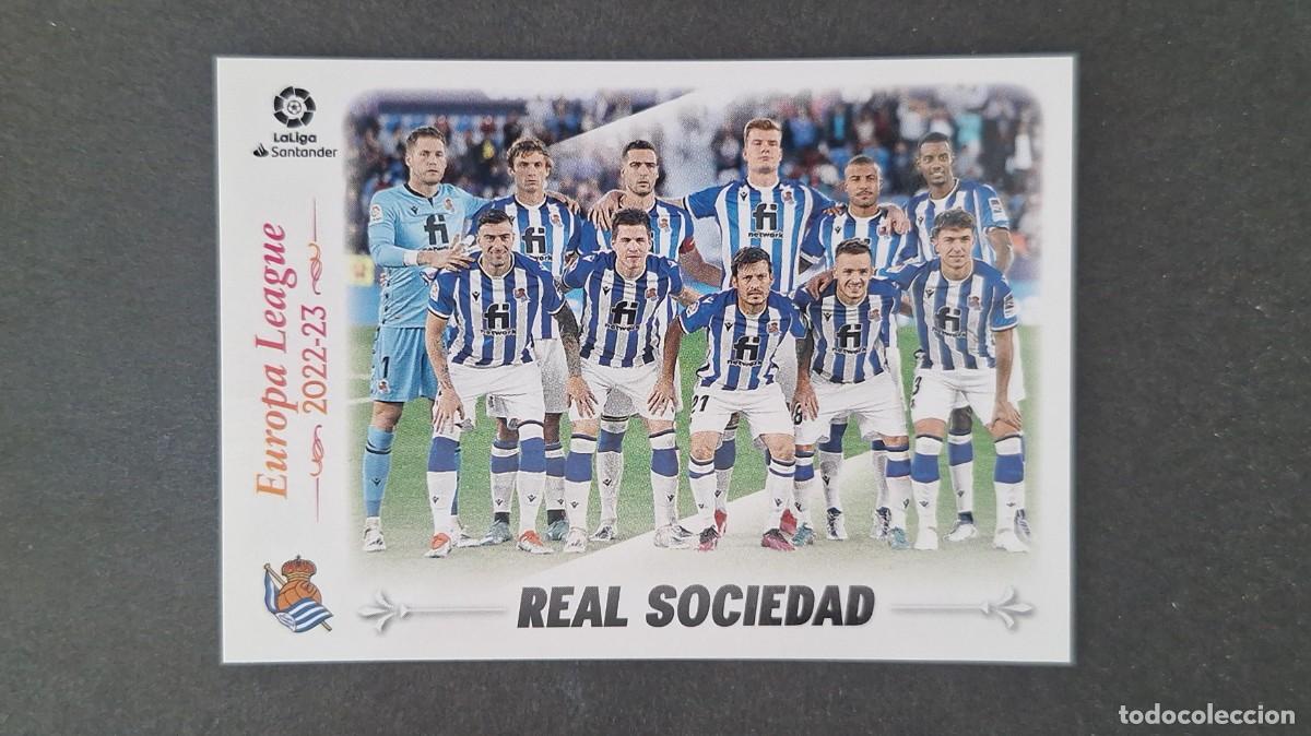 Cromos de f&uacute;tbol: L1 EQUIPO REAL SOCIEDAD CUADRO DE HONOR LIGA ESTE 2022 2023 22 23 NUNCA PEGADO SIN PEGAR