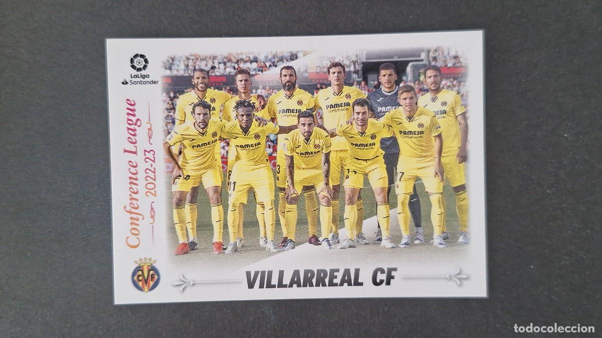Cromos de f&uacute;tbol: L1 EQUIPO VILLARREAL C. F. CUADRO DE HONOR LIGA ESTE 2022 2023 22 23 NUNCA PEGADO SIN PEGAR