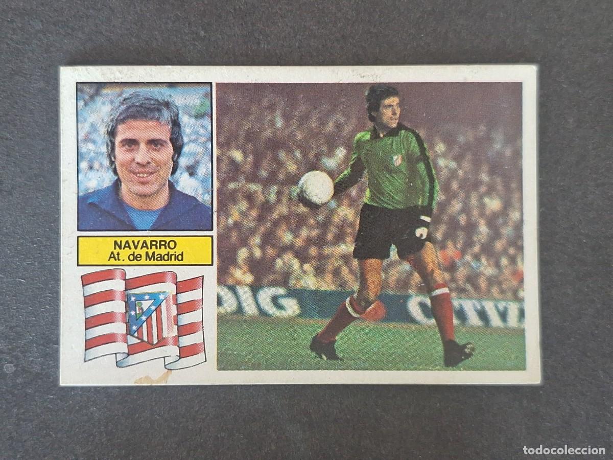 Figurine di Calcio: L6 NAVARRO ATLETICO DE MADRID LIGA ESTE 1982 1983 82 83 DESPEGADO RECUPERADO DEL ALBUM