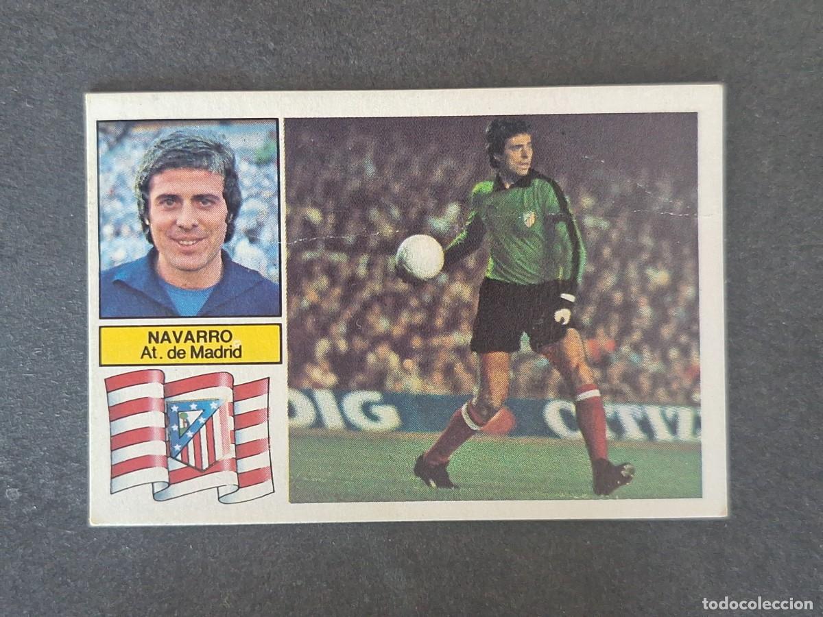 Figurine di Calcio: L6 NAVARRO ATLETICO DE MADRID LIGA ESTE 1982 1983 82 83 DESPEGADO RECUPERADO DEL ALBUM
