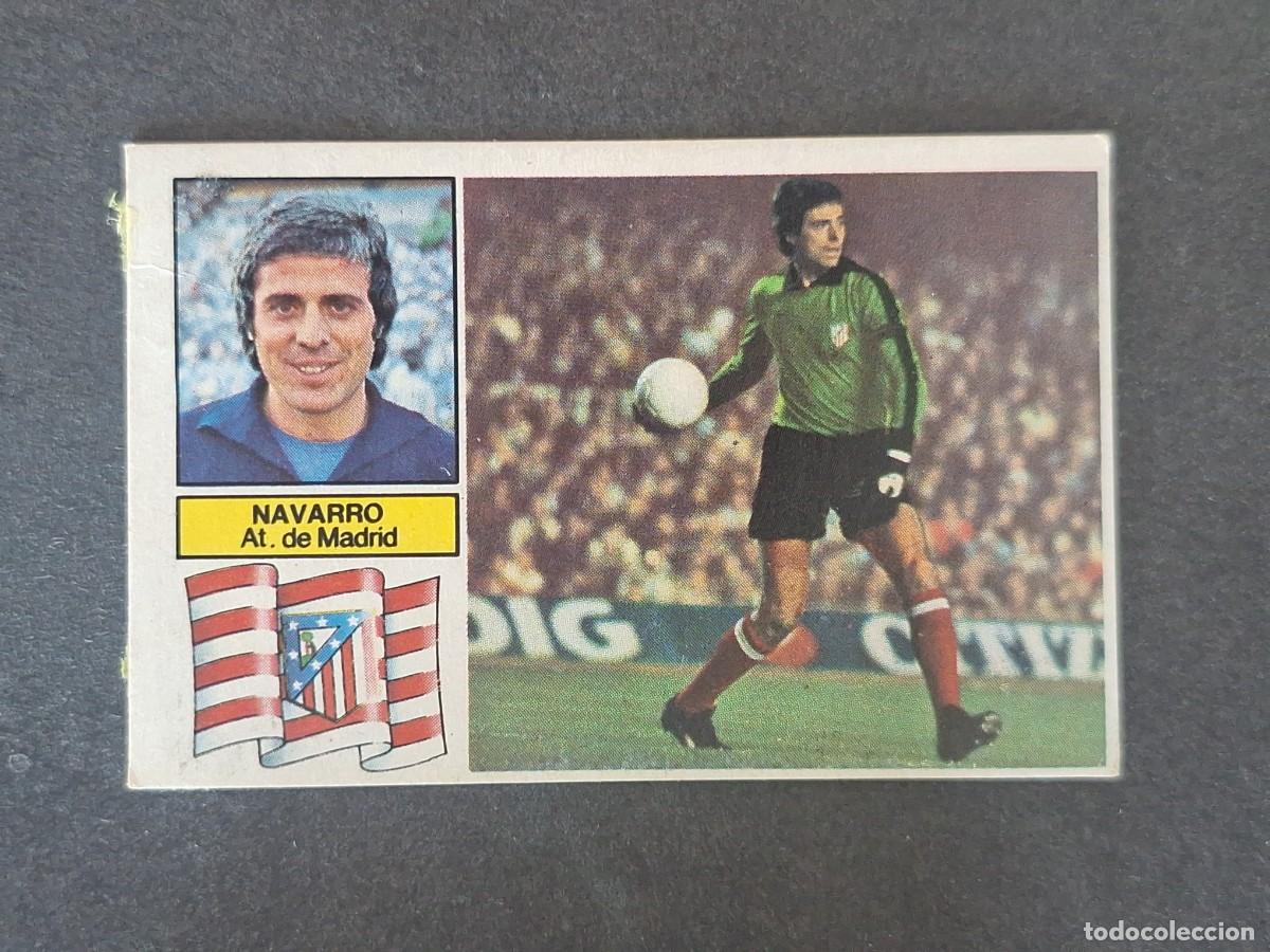 Figurine di Calcio: L6 NAVARRO ATLETICO DE MADRID LIGA ESTE 1982 1983 82 83 DESPEGADO RECUPERADO DEL ALBUM