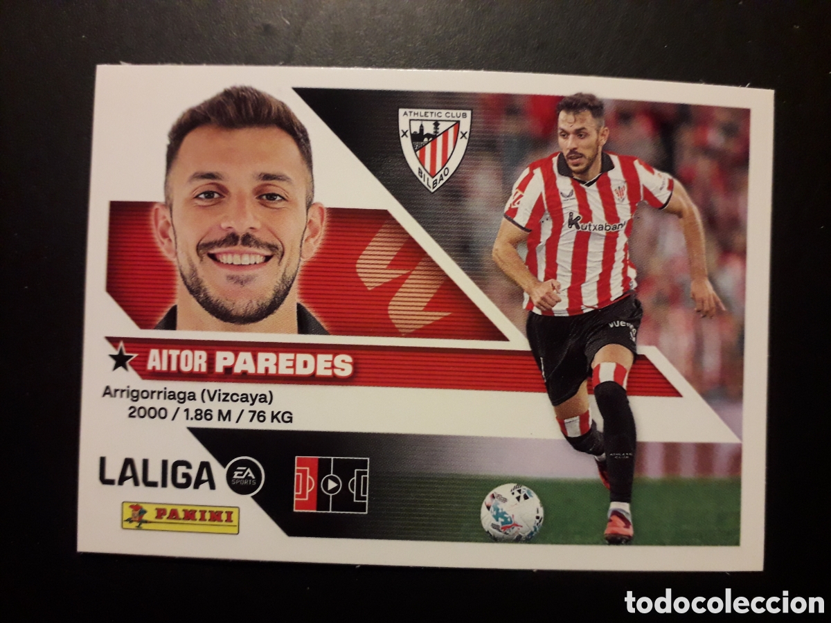 Figurine di Calcio: PAREDES ATHLETIC DE BILBAO N&deg; 6A ED ESTE 2026 2027 26 27 SIN PEGAR PEDIDO M&Iacute;NIMO 3&euro;.
