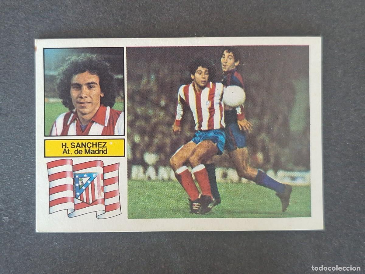 Figurine di Calcio: L6 HUGO SANCHEZ ATLETICO DE MADRID LIGA ESTE 1982 1983 82 83 DESPEGADO RECUPERADO DEL ALBUM