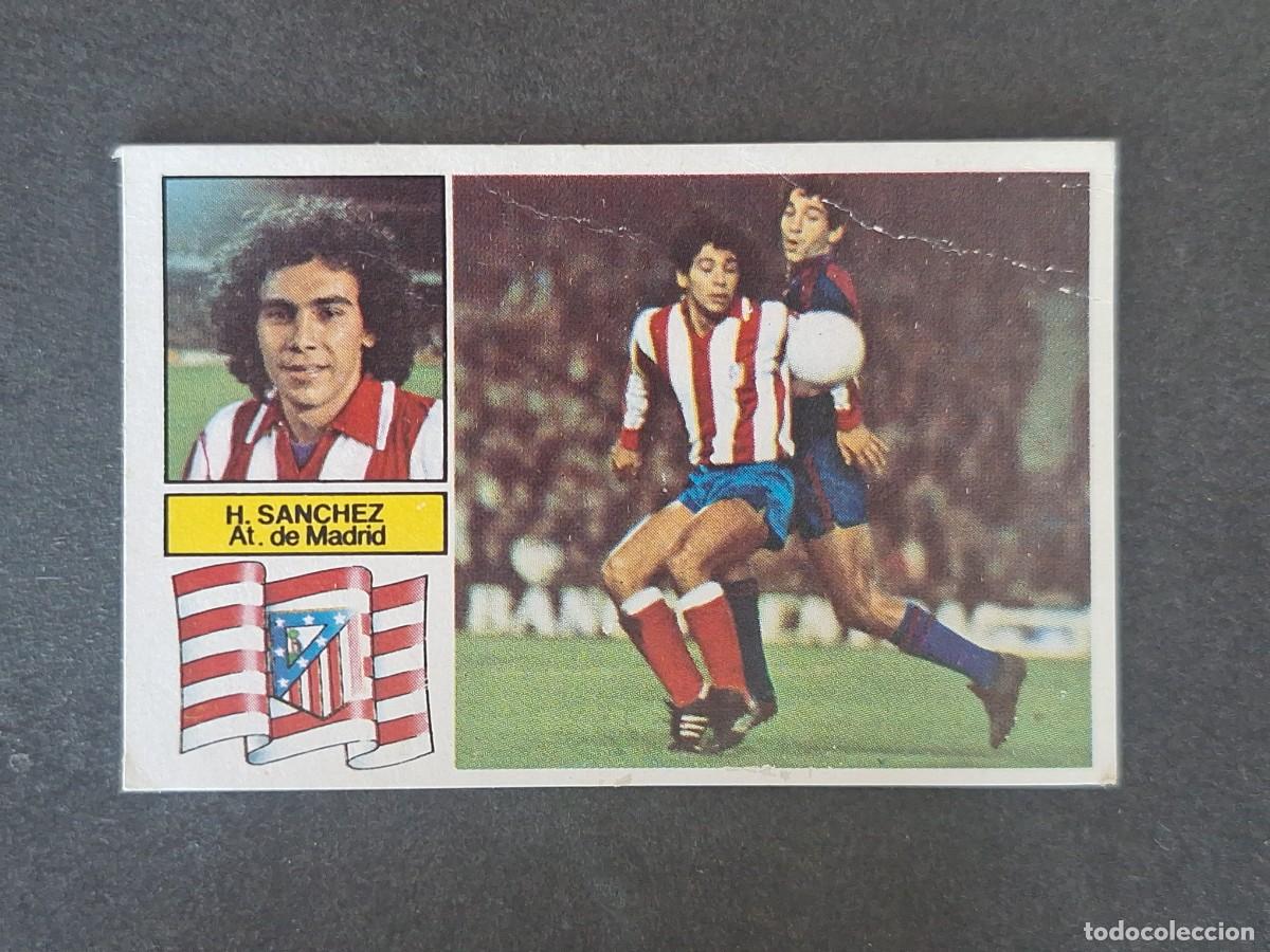 Figurine di Calcio: L6 HUGO SANCHEZ ATLETICO DE MADRID LIGA ESTE 1982 1983 82 83 DESPEGADO RECUPERADO DEL ALBUM