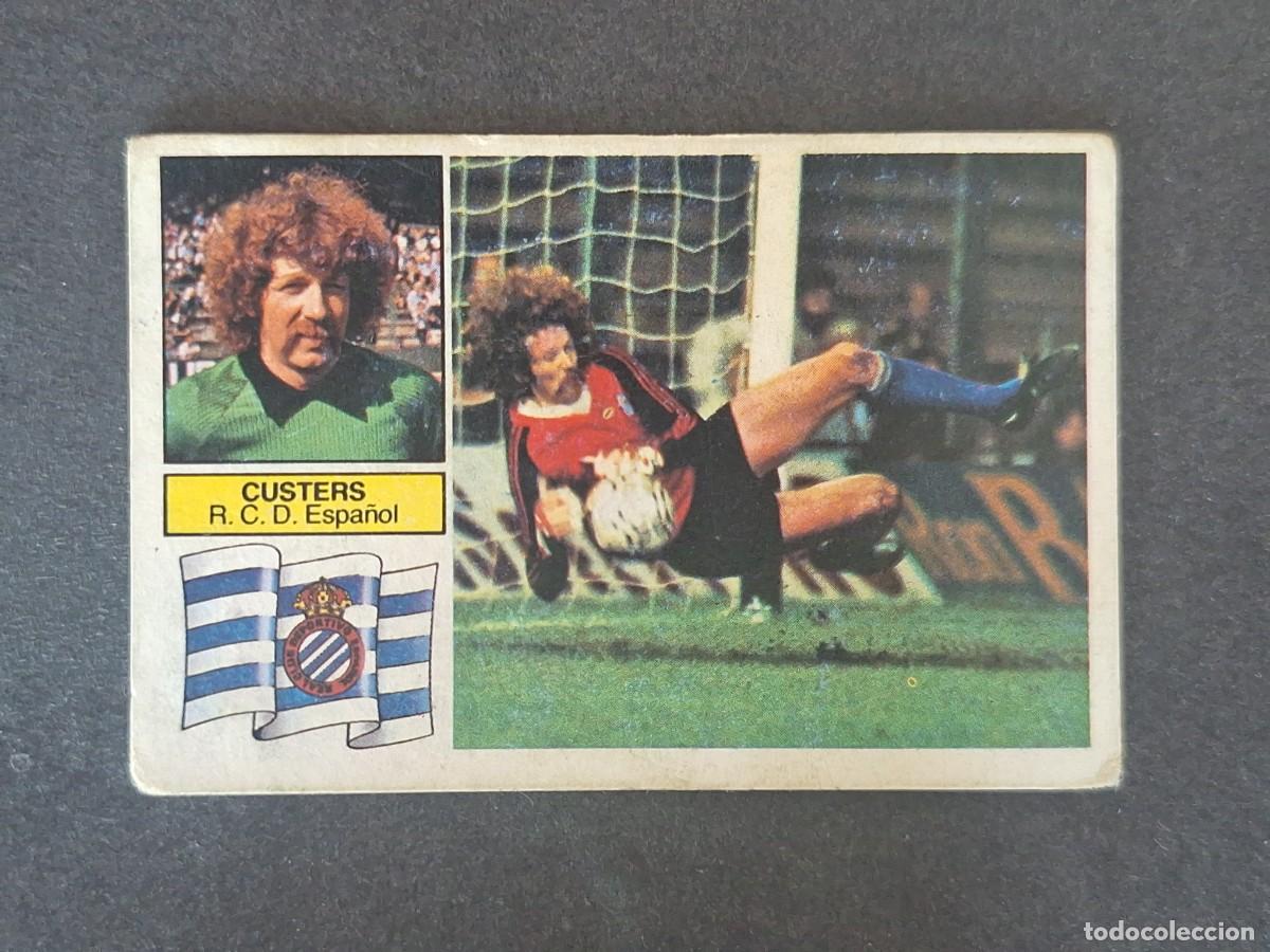 Figurine di Calcio: L6 CUSTERS R. C. D. ESPA&Ntilde;OL LIGA ESTE 1982 1983 82 83 DESPEGADO RECUPERADO DEL ALBUM