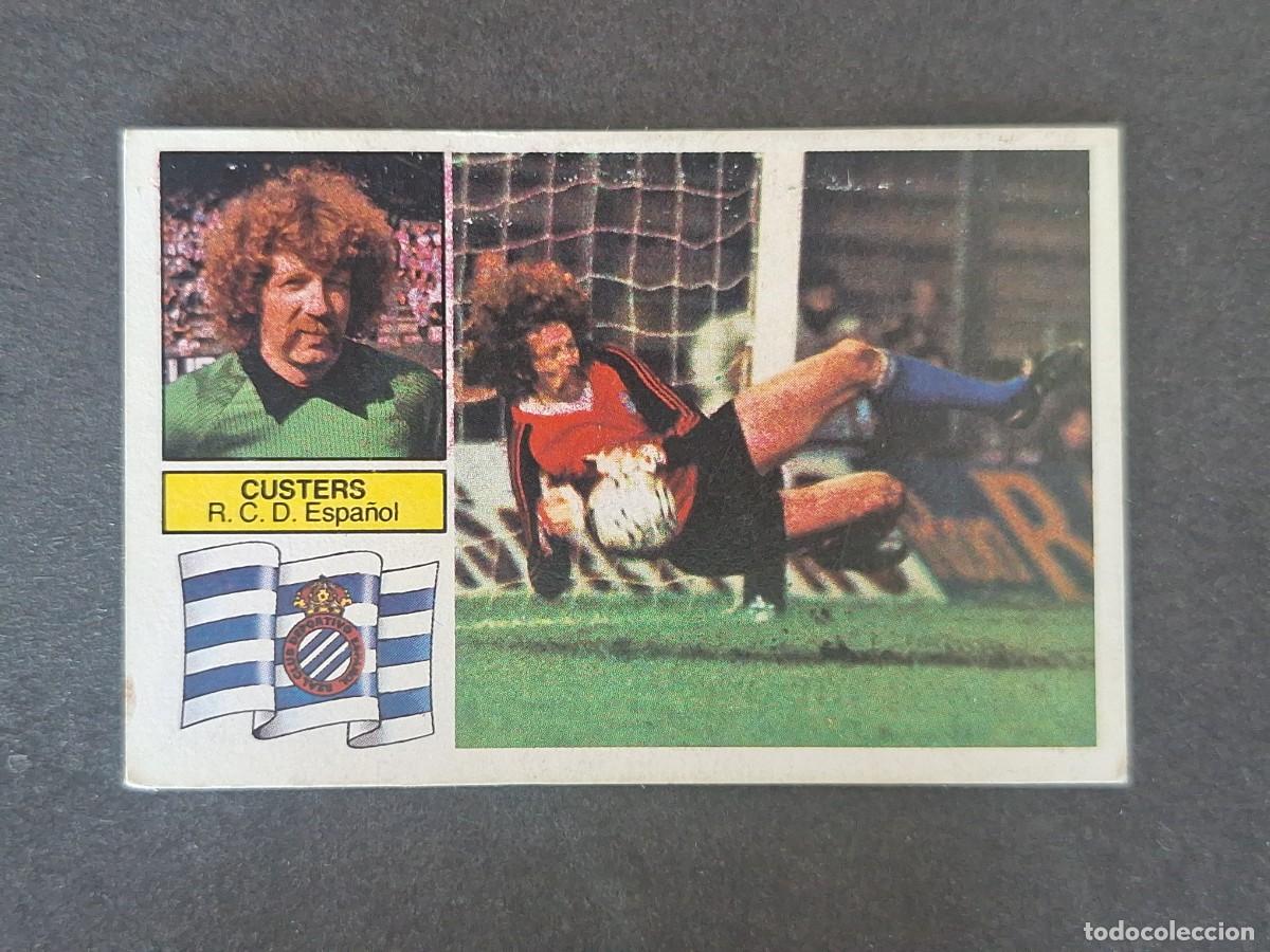 Figurine di Calcio: L6 CUSTERS R. C. D. ESPA&Ntilde;OL LIGA ESTE 1982 1983 82 83 DESPEGADO RECUPERADO DEL ALBUM