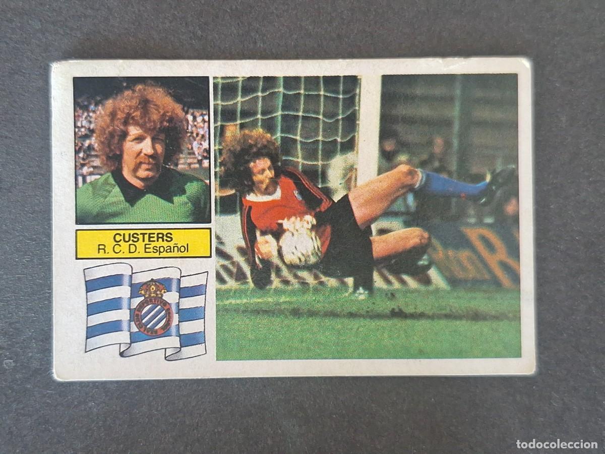 Figurine di Calcio: L6 CUSTERS R. C. D. ESPA&Ntilde;OL LIGA ESTE 1982 1983 82 83 DESPEGADO RECUPERADO DEL ALBUM