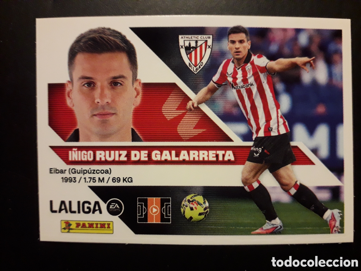 Fu&szlig;ball-Sticker: RUIZ DE GALARRETA ATHLETIC DE BILBAO N&deg; 11 ED ESTE 2026 2027 26 27 SIN PEGAR PEDIDO M&Iacute;NIMO 3&euro;