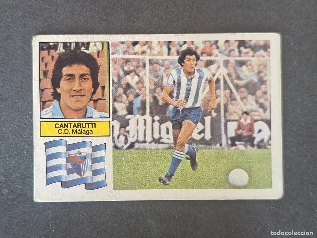 Fu&szlig;ball-Sticker: L6 CANTARUTTI C. D. MALAGA LIGA ESTE 1982 1983 82 83 DESPEGADO RECUPERADO DEL ALBUM