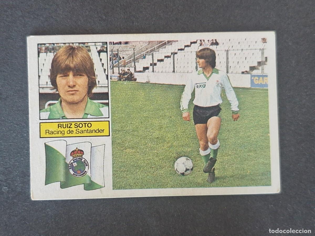 Cromos de f&uacute;tbol: L6 RUIZ SOTO RACING DE SANTANDER LIGA ESTE 1982 1983 82 83 DESPEGADO RECUPERADO DEL ALBUM